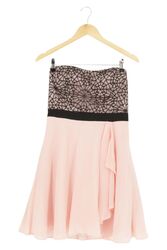 VERA MONT Cocktailkleid Rosa Schwarz Gr. M Spitze Festlich