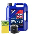 Motoröl 0W30 LIQUI MOLY Synthoil Longtime Plus 5L+MANN Ölfilter+Ölablassschraube