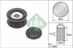 INA 532 0854 10 Umlenkrolle Keilrippenriemen für VW Touareg (CR7)