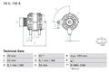 Generator Bosch 0 986 084 070 passend für NISSAN RENAULT