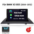 4G+64G Android 13 Autoradio Für BMW X3 E83 2004-2012 GPS Navi WIFI BT RDS DAB+