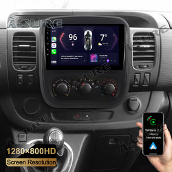 8core 64GB Android13 Carplay Autoradio GPS NAVI Für Opel Vivaro B Renault Trafic