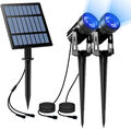 1/2/3/4/5/6 Stück LED Solarlampe Solarstrahler Solarlampen Solar Gartenleuchte