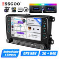 Autoradio Carplay Android 13 2+64G GPS Cam Für VW Golf 5 Polo Passat Touran EOS