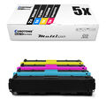 5x XXL Toner für HP Color LaserJet Pro MFP M 277 dw n, CF400X-03X 201X CMYK