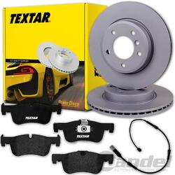 TEXTAR BREMSSCHEIBEN 284mm+ BELÄGE VORNE passend für BMW 1er F20 F21 2er F22 F23VA 284x22mm // komplett mit WARNKONTAKT