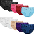 5er/8er Pack Damen Slip Panty Höschen mit Spitze sexy Unterwäsche Gr. M/L/XL/XXL