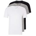 HUGO BOSS Herren TShirts VNeck V Ausschnitt Farbwahl 100% Baumwolle 3er Pack