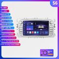 6+64GB Android12 Autoradio für Ford Focus Mk2 Mondeo C/S-MAX Galaxy GPS Nav WIFI