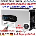 5000W 12000W Max 12V 24V 48V - 230V Reiner Sinus Spannungswandler Wechselrichter