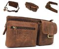 Bauchtasche Gürteltasche Brusttasche Messenger Bag Hüfttasche echt Leder