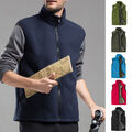 ♥ Herren Thermoweste Fleece Weste Reißverschluss Arbeit Ärmellos Jacke Fell Auß