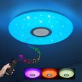 Led Deckenlampe 24W Ø30CM mit Fernbedienung APP und Bluetooth Lautsprecher RGB