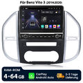 4+64G Carplay SWC 10.1”Android13 Autoradio Für Benz Vito W447 GPS Nav BT 4G WIFI