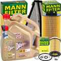 MANN INSPEKTIONSPAKET+6L CASTROL 5W-30 ÖL passend für MERCEDES W 204 M 274.910