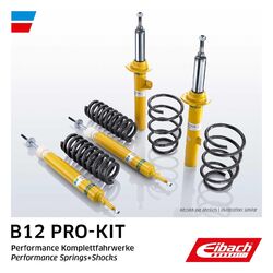 Fahrwerkssatz Federn/Dämpfer EIBACH B12 Pro-Kit E90-56-002-01-22 für 451 SMART