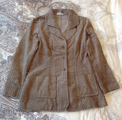 Damen Cordjacke taupe Gr. 38