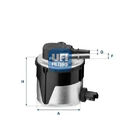 Kraftstofffilter Filtereinsatz 55.170.00 UFI für FORD VOLVO MAZDA