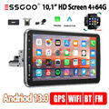 10.1" Autoradio Single 1 Din 4+64GB Carplay Android 13 DAB+ GPS NAVI Kamera WIFI