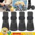 4 x Outdoor/Indoor-Hundesocken, rutschfeste Hundeschuhe, Stiefel, wasserdichter