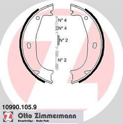 ZIMMERMANN Bremsbackensatz, Feststellbremse 10990.105.9 für ALPINA BMW