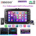 Für VW GOLF 5 6 Passat Touran Polo KAM DAB+ 1+32GB Autoradio Carpaly Android 13