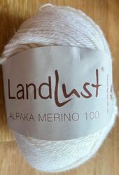 5 x LANDLUST ALPAKA MERINO 100 von LANA GROSSA (301 - rohweiß)