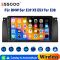 4G+64GB Für BMW 5er E39 X5 E53 M5 E38 Android 12 Autoradio GPS Navi BT RDS WIFI