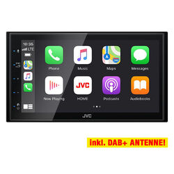 JVC 2-DIN KW-M565DBT Auto Radioset für DACIA Duster ab 2013