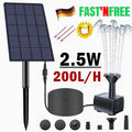 Solar Springbrunnen 200L/H Brunnen Solarpumpe Teichpumpe Wasserspiel Garten Deko