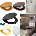 18" MDF Toilettensitz Holz Schwerlast Universal Badezimmer WC einfache Montage mit C Armatur