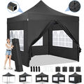 Pavillon 3x3m Faltpavillon Pop-Up Gartenzelt Partyzelt wasserdicht Zelt Festzelt