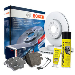 BOSCH Bremsensatz + Ceratec + Bremsenreiniger BMW 1er 2er 3er 4er HINTEN Ø300mm