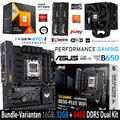 PC Bundle - Ryzen 5 7600X3D ASUS TUF Gaming B650-Plus WIFI mit 16, 32 +64GB DDR5