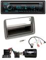 Kenwood Bluetooth DAB CD Lenkrad USB Autoradio für Fiat Panda 04-10 169 grau