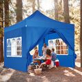 3Mx3M Faltpavillon Wasserdicht Partyzelt Gartenzelt UV Pavillon Pop-up Festzelt