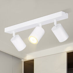 ZMH LED Spotleuchte schwenkbar Retro GU10 Deckenlampe Wandleuchte 4 Spots Flur