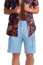 Herren Cargo Shorts kurze Hose knielang Short Bermuda Vintage Casual Sommer Hose