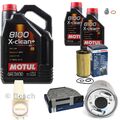 BOSCH Inspektionspaket 7L Motul 8100 X-clean+ 5W-30 für Mercedes GLK-Klasse 220