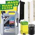 MANN INSPEKTIONSPAKET+LIQUI MOLY 5W20 ÖL passend für HYUNDAI i20 PB PBT 76-86 PS