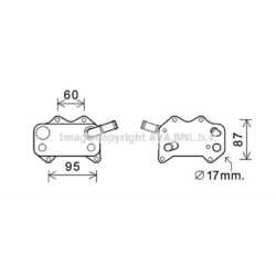 Ölkühler 140x70x67 für Audi A3 8P1 8PA 4F5 C6 VW EOS 1F7 1F8 Golf V 1K1 3C5
