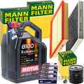 MANN INSPEKTIONSPAKET+5L MOTUL EFE 5W-30 MOTORÖL passend für OPEL ASTRA G ZAFIRA