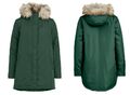 VILA PARKA Jacke Mantel Winter VILOUI Fell oNlY Kapuze M 38 grün pineneedle SALE