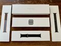 Apple Watch Series 8 - Edelstahl Silber 45mm - 3 Armbänder - GPS + Cellular