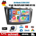 Carplay Android 13 Autoradio GPS 1+32G NAVI RDS BT KAM Für 2 DIN Mazda 3 2010-13