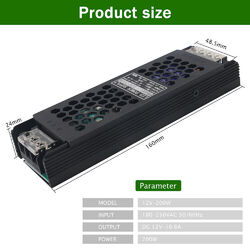 LED Netzteil Trafo DC 12V /24V Schaltnetzteil Adapter Power Supply LED Stripe DE