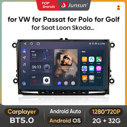 32G Für VW GOLF 5 6 Touran EOS Tiguan Polo Autoradio Android 13 Carplay GPS 2Din