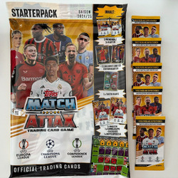 Topps Match Attax 24/25 Champions League 2024/2025 - 1 x Starterpack + 5 Booster