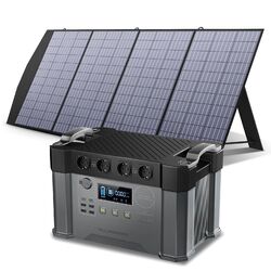 Tragbare Powerstation 1500W / 2000W / 2400W Solargenerator Mit 200W Solarpanel