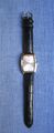 Herrenuhr Armbanduhr Madison NY Quartz / Armband aus schwarzem Kunstleder / NEU